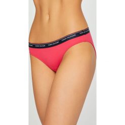 Tommy Hilfiger - Figi (3-Pack). Różowe figi Tommy Hilfiger, bez wzorów, z bawełny. W wyprzedaży za 149.90 zł.