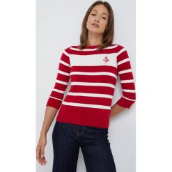 Lauren Ralph Lauren sweter bawełniany damski lekki. Swetry Lauren Ralph Lauren, l, z aplikacjami, z bawełny, bez ramiączek. W wyprzedaży za 479.99 zł.