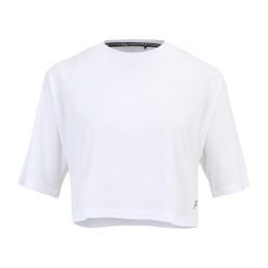 Koszulka damska FILA Recanati. Białe t-shirty sportowe Fila, l, bez wzorów, z materiału, bez ramiączek, na fitness i siłownię. Za 69.99 zł.