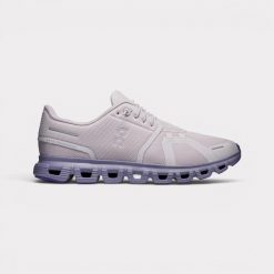 Buty do biegania damskie On Cloud 6. Fioletowe buty do biegania On, bez wzorów, z materiału, bez zapięcia, do biegania. Za 922.00 zł.