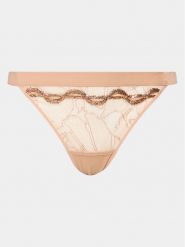 Chantelle X Stringi Xtravagant C06GG5 Beżowy. Brązowe stringi Chantelle X, bez wzorów, z syntetyku. Za 199.99 zł.