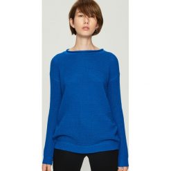 Sweter basic - Niebieski. Niebieskie swetry Sinsay. Za 49.99 zł.