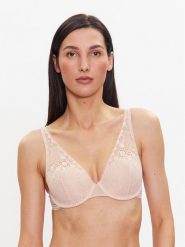 Chantelle Biustonosz z fiszbiną Day To Night C15F70 Beżowy. Brązowe biustonosze Chantelle, bez wzorów, z syntetyku. Za 259.99 zł.
