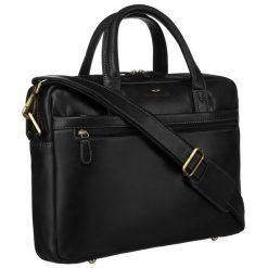 Torba na laptopa Peterson PTN LP-2680-COM czarna. Czarne torby na laptopa Peterson, bez wzorów, ze skóry. Za 549.99 zł.