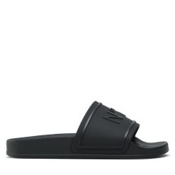 Klapki N°21. Czarne klapki bez wzorów, bez obcasa, bez zapięcia. Za 499.99 zł.