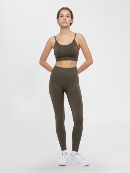 Damskie legginsy Hummel Flow. Brązowe legginsy Hummel, bez wzorów, z dzianiny. Za 165.00 zł.