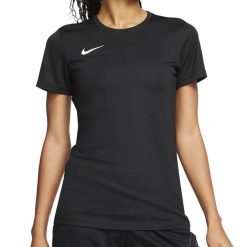 Womens Park VII t-shirt 010. Czarne t-shirty Nike, m, bez wzorów, sportowe, bez kołnierzyka, bez ramiączek. Za 107.24 zł.
