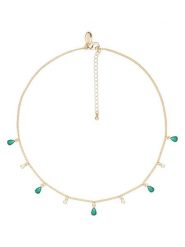 U.S. Polo Assn. Pozłacany naszyjnik z kamieniami ozdobnymi - dł. 36 cm rozmiar: onesize. Zielone naszyjniki U.S. Polo Assn., z materiału, metalowe. Za 128.55 zł.