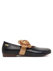 Laura Vita Baleriny Florineo 1 Czarny. Czarne baleriny LAURA VITA, bez wzorów, ze skóry, bez obcasa, bez zapięcia. Za 449.99 zł.