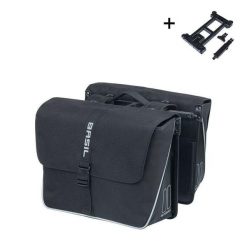 Torba tylna z poliestru Basil Forte Mik 2.0. Czarne torby sportowe BASIL, bez wzorów, z materiału. Za 404.95 zł.