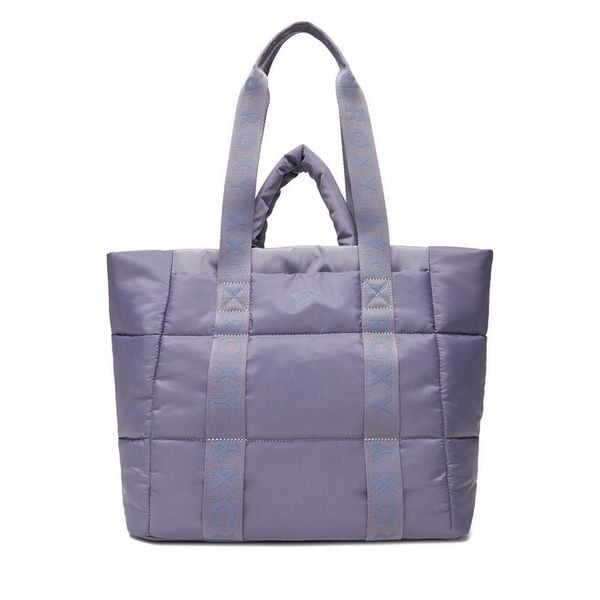 Torebka Roxy. Fioletowe shopper bag Roxy, bez wzorów, bez dodatków. Za 199.99 zł.
