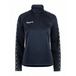 Bluza z zamkiem 1/2 dla kobiet Craft Squad 2.0. Niebieskie bluzy Craft, l, bez wzorów, z materiału, bez kaptura, na fitness i siłownię. Za 205.45 zł.