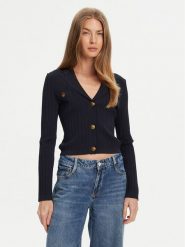 Guess Kardigan W5YR11 Z0130 Granatowy Regular Fit. Niebieskie swetry Guess, xs, z aplikacjami, z syntetyku, bez ramiączek. Za 479.99 zł.