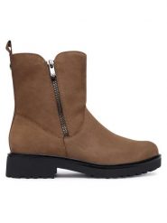 Caprice Botki 9-25414-45 Brązowy. Brązowe botki Caprice, bez wzorów, z nubiku, bez obcasa, na płaskiej podeszwie, bez zapięcia. Za 489.99 zł.