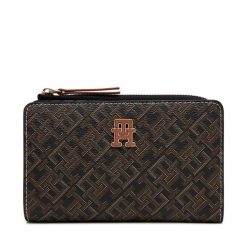 Duży Portfel Damski Tommy Hilfiger. Czarne portfele Tommy Hilfiger, bez wzorów. Za 239.99 zł.