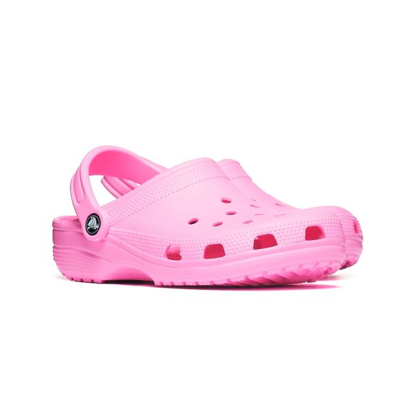 Klapki Crocs CLASSIC 10001-7EK. Niebieskie klapki Crocs, bez wzorów, z materiału, klasyczne, z okrągłym noskiem, bez obcasa, bez zapięcia. Za 199.00 zł.
