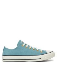 Converse Trampki Chuck Taylor All Star Leather A13817C Niebieski. Niebieskie trampki Converse, bez wzorów, ze skóry, retro, bez zapięcia. Za 219.99 zł.