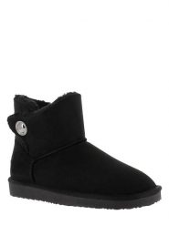 ISLAND BOOT Botki zimowe "Catalina" w kolorze czarnym rozmiar: 37. Czarne botki Island Boot, bez wzorów, z materiału, bez obcasa, bez zapięcia. Za 123.25 zł.