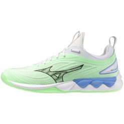 Buty halowe Mizuno Wave Luminous. Białe buty do biegania Mizuno, bez wzorów, bez zapięcia, do biegania, mizuno wave. W wyprzedaży za 512.50 zł.