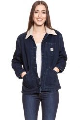 DAMSKA KURTKA JEANSOWA LEE SHERPA CHORE JACKET BROOME L54FCZXK. Kurtki Lee, na zimę, l, bez wzorów, z jeansu, bez kaptura. Za 279.99 zł.