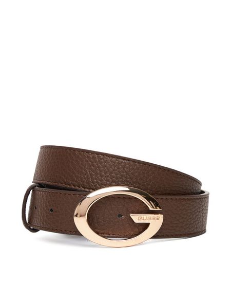 Guess Pasek Damski BW9306 P5430 Brązowy. Brązowe paski Guess, z aplikacjami, ze skóry. Za 210.99 zł.