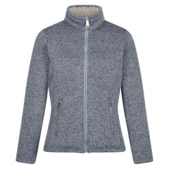 Damska/kobieca Bluza Polarowa Razia II Bonded Full Zip Fleece Jacket. Białe bluzy bez kaptura Regatta, na zimę, bez wzorów, z polaru, trekkingowe. Za 122.99 zł.