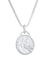 Elli DIAMONDS Damski wisiorek Vintage płytka z diamentem (0,03 ct) z srebro 925 Sterling Silver Naszyjniki 1 ct. Szare naszyjniki Elli DIAMONDS, z materiału, z diamentem, srebrne. Za 568.99 zł.