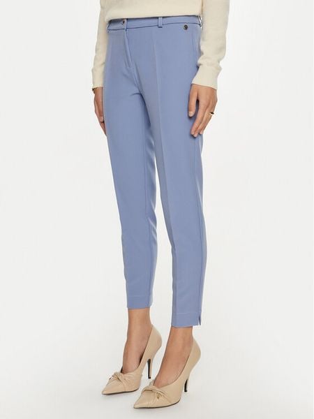 Maryley Spodnie materiałowe 24IB52Z/M19/43SH Niebieski Regular Fit. Niebieskie spodnie materiałowe Maryley, bez wzorów, z materiału. Za 119.99 zł.