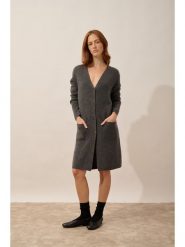 Just Cashmere Kaszmirowy kardigan "Dache" w kolorze szarym rozmiar: XXL. Szare swetry Just Cashmere, xxl, bez wzorów, z kaszmiru, bez ramiączek. Za 956.99 zł.