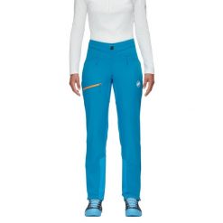 Spodnie skitourowe damskie Mammut Aenergy SO softshell. Niebieskie spodnie narciarskie Mammut, bez wzorów, z elastanu, narciarskie. Za 766.70 zł.