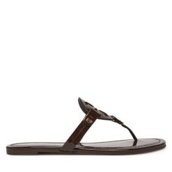 Japonki Tory Burch. Brązowe japonki Tory Burch, bez wzorów. Za 889.99 zł.