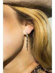 CARATELLI Złote kolczyki-wkrętki "Cascade" z diamentami rozmiar: onesize. Szare kolczyki CARATELLI, z diamentem, złote. Za 2,174.99 zł.