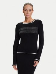 Liu Jo Sport Sweter TF5209 MS49I Czarny Regular Fit. Czarne swetry Liu Jo Sport, m, bez wzorów, z wiskozy, sportowe, bez ramiączek. Za 719.99 zł.