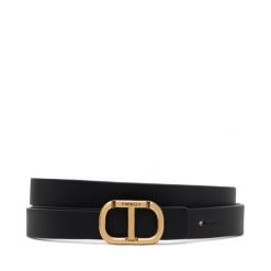 Pasek Damski TWINSET. Czarne paski Twinset, bez wzorów. Za 319.99 zł.