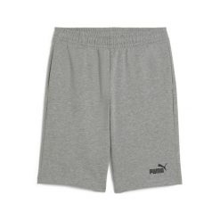 Młodzieżowe szorty ESS z logo No. 1 z dżerseju PUMA Medium Gray Heather. Szara szorty Puma, bez wzorów, z dżerseju, młodzieżowe. Za 89.00 zł.