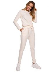 Made of emotion Kombinezon w kolorze kremowym rozmiar: XXL. Brązowe kombinezony Made Of Emotion, xxl, bez wzorów, bez kołnierzyka, bez ramiączek. Za 179.99 zł.