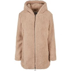 Kurtka polarowa z kapturem damska Urban Classics Sherpa. Brązowe kurtki Urban Classics, na zimę, bez wzorów, z polaru, z kapturem. Za 295.00 zł.