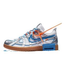 Buty do chodzenia dla dorosłych Nike Dunk Off-White Air Rubber UNC. Szare buty do biegania OFF-WHITE, bez wzorów, z gumy, bez zapięcia, do biegania. Za 2,518.40 zł.