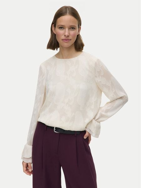 Vero Moda Bluzka Mishi 10335512 Beżowy Regular Fit. Brązowe bluzki Vero Moda, l, bez wzorów, z syntetyku, bez kołnierzyka, bez ramiączek. Za 129.99 zł.