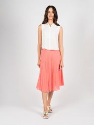 Patrizia Pepe Koszula | 8C0624/A8I1 | Kobieta | Biały. Białe koszule Patrizia Pepe, bez wzorów, z materiału, bez kołnierzyka, bez ramiączek. W wyprzedaży za 299.00 zł.