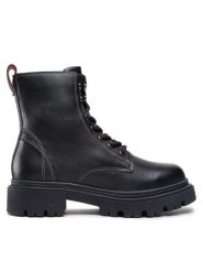 Lasocki Trapery EST-DONNA-03 Czarny. Czarne traperki Lasocki, bez wzorów, ze skóry, bez obcasa, bez zapięcia. Za 269.99 zł.