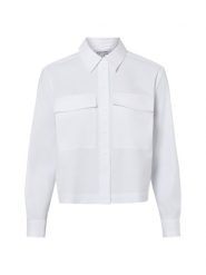 More & More Damska bluzka koszulowa Kobiety biały jednolity, 34. Białe bluzki More & More, uniwersalny, bez wzorów, z bawełny, bez kołnierzyka, bez ramiączek. Za 339.95 zł.