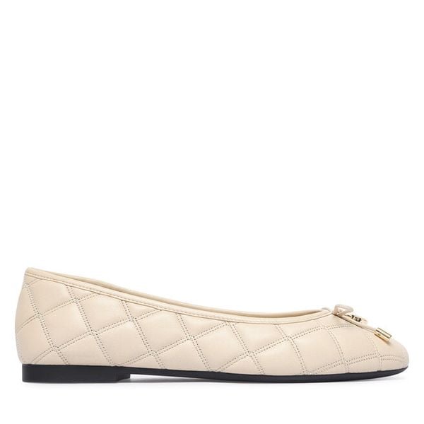 Baleriny Tommy Hilfiger. Brązowe baleriny Tommy Hilfiger, bez wzorów, bez obcasa, bez zapięcia. Za 449.99 zł.