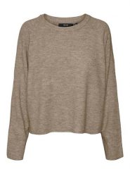 Vero Moda Sweter w kolorze jasnobrązowym rozmiar: L. Brązowe swetry Vero Moda, l, bez wzorów, bez ramiączek. Za 105.38 zł.