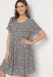 Czarna Sukienka z Bawełną w Kwiatowy Wzór Lunasenia. Czarne sukienki Born2be, na co dzień, l, bez wzorów, z bawełny, eleganckie, bez kołnierzyka, bez ramiączek. W wyprzedaży za 55.24 zł.