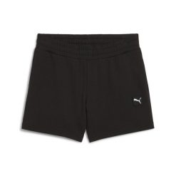 Damskie szorty ESS ELEVATED 5" ze średnim stanem PUMA Black. Czarne szorty Puma, bez wzorów. W wyprzedaży za 99.00 zł.
