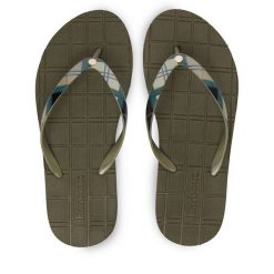 Japonki Barbour. Zielone japonki Barbour, bez wzorów. Za 179.99 zł.