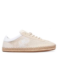 Espadryle Tommy Hilfiger. Brązowe espadryle Tommy Hilfiger, bez wzorów, bez obcasa. Za 449.99 zł.