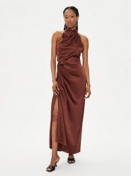 Gestuz Sukienka letnia Walery 10908960 Brązowy Relaxed Fit. Brązowe sukienki Gestuz, bez wzorów, z wiskozy, bez kołnierzyka, bez ramiączek. Za 449.99 zł.