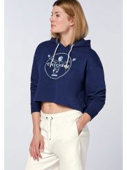 Chiemsee Bluza "Sadra" w kolorze granatowym rozmiar: XS. Niebieskie bluzy Chiemsee, xs, bez wzorów, bez ramiączek, z kapturem. Za 66.00 zł.